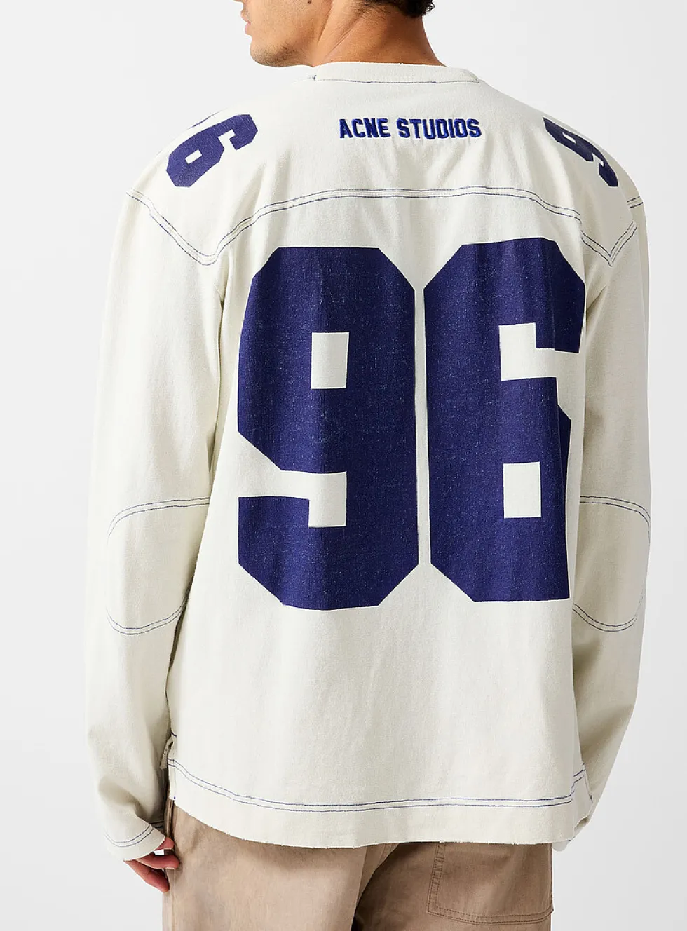 Football-style long-sleeve T-shirt