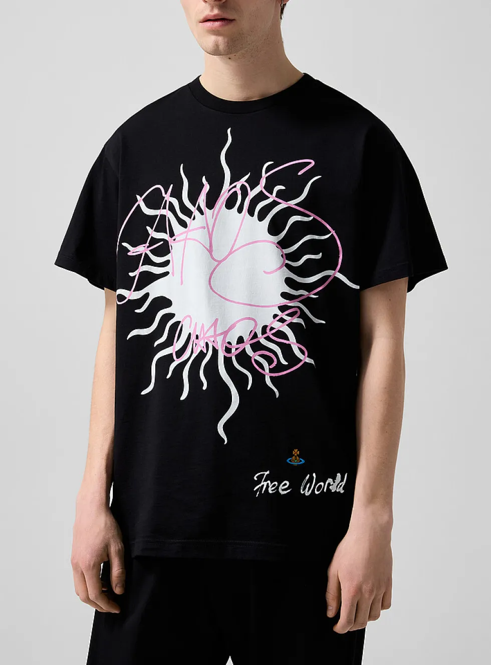 Free World sun print T-shirt