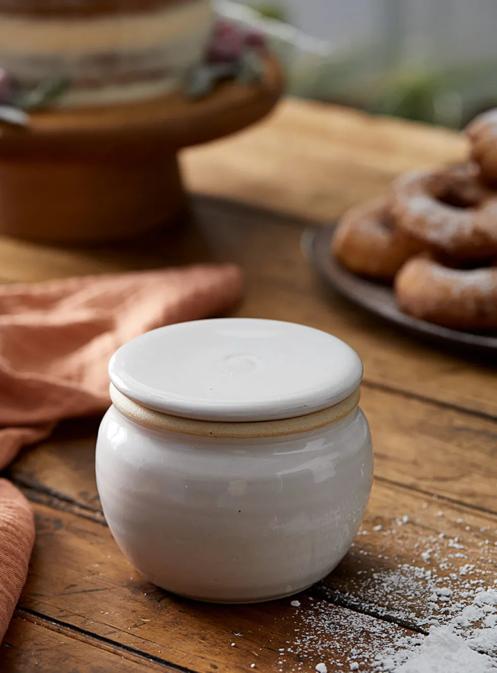 French stoneware butter dish