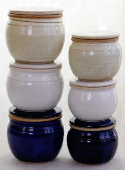 French stoneware butter dish