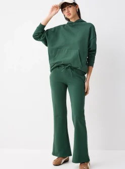 French terry flared pant