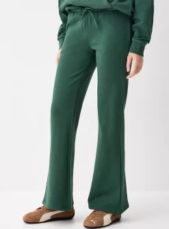 French terry flared pant