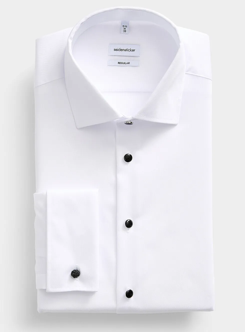 Frogged button tuxedo shirt
