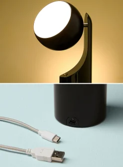Geometric articulated portable lamp