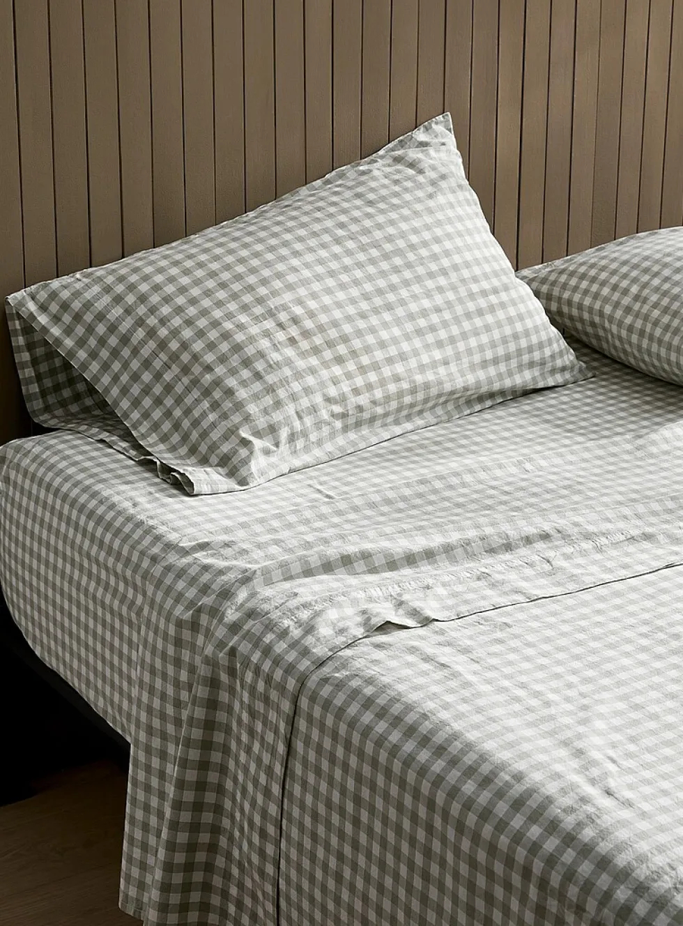Gingham sheet set