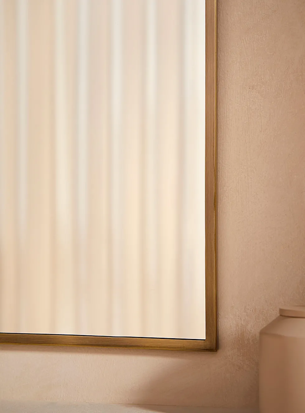 Golden arch sleek mirror