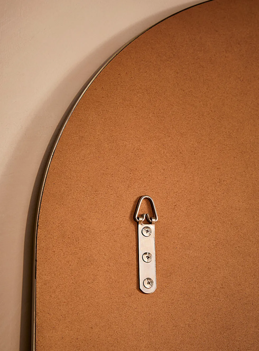 Golden arch sleek mirror