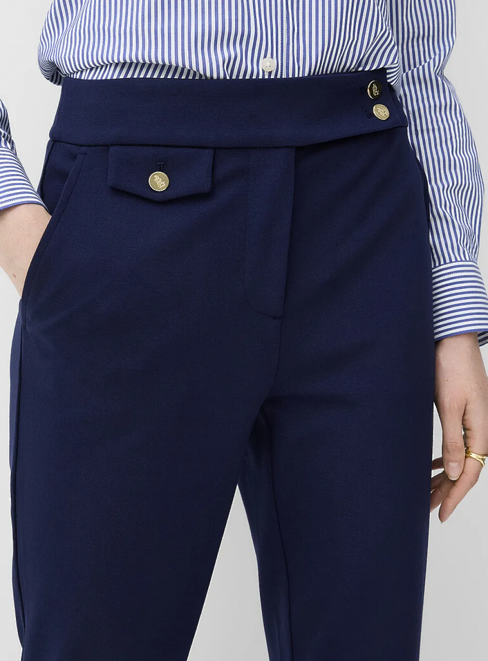 Golden buttons ponte pant