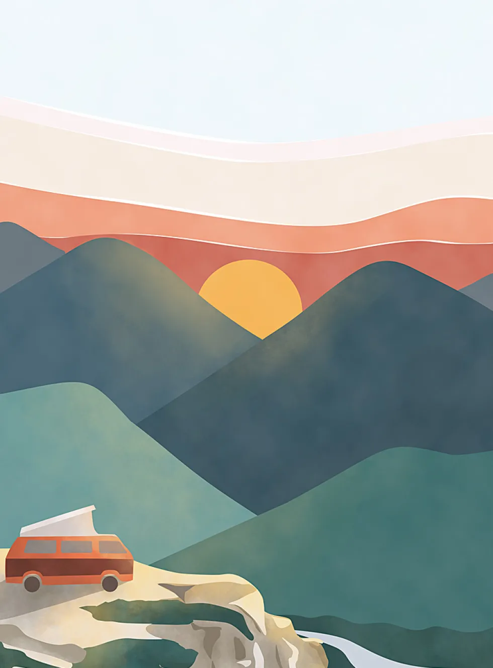 Golden hour art print