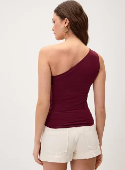 Golden jewel off-the-shoulder cami