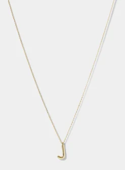 Golden letter necklace