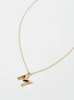 Golden letter necklace
