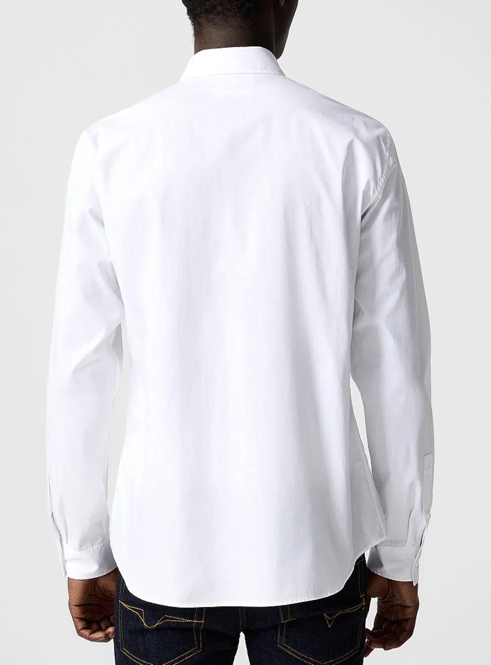 Golden logo plate shirt