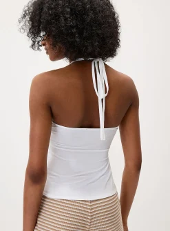 Golden sun halter cami