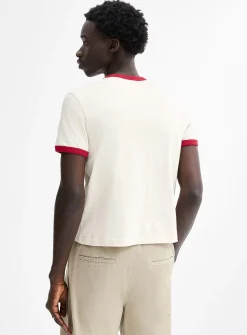 Graphic ringer T-shirt