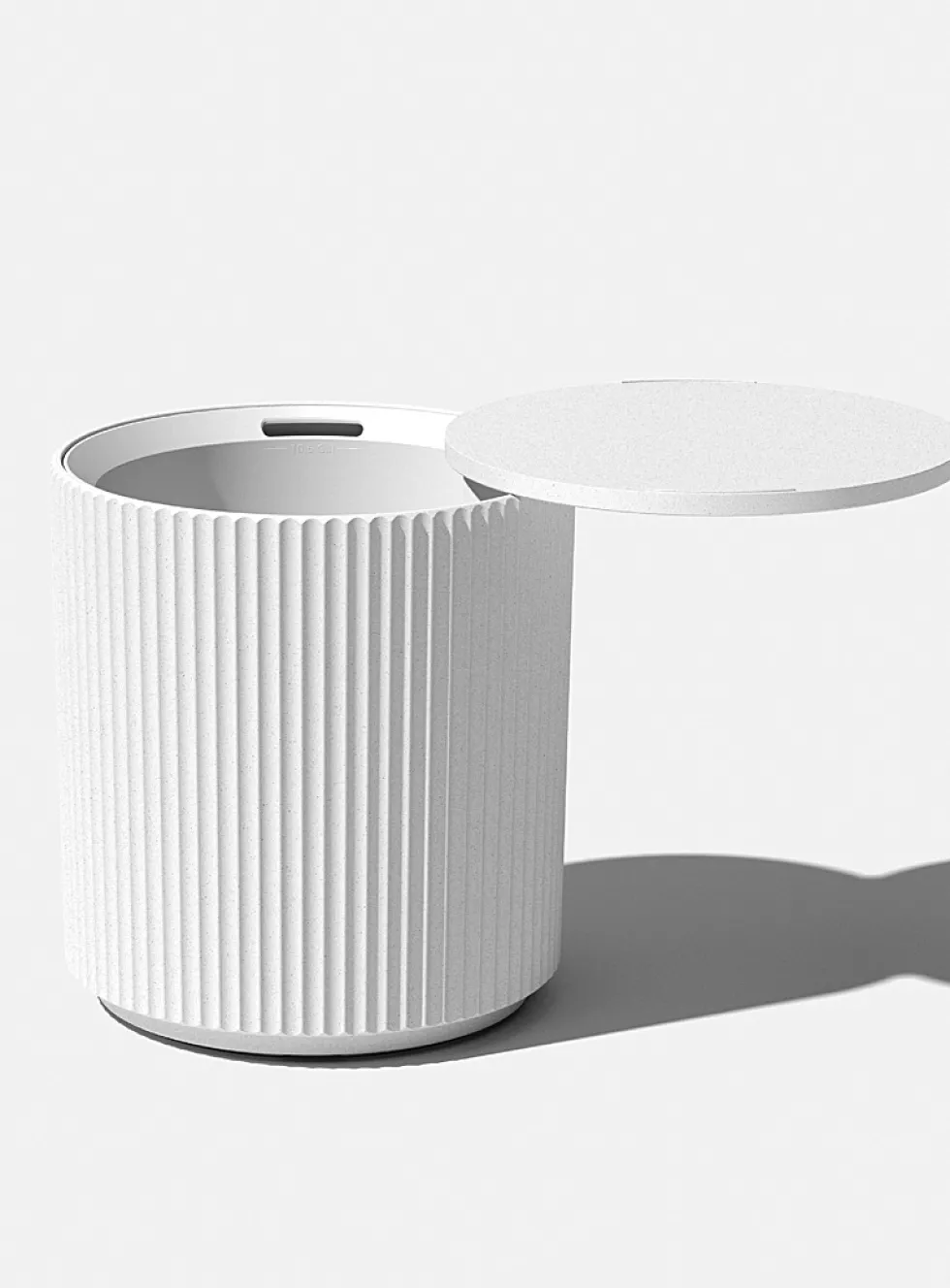 Grooved side table cooler