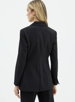 Hailsy side belt flowy blazer