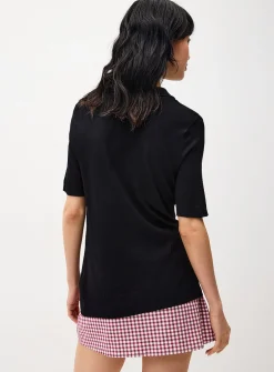 Heart buttons polo shirt