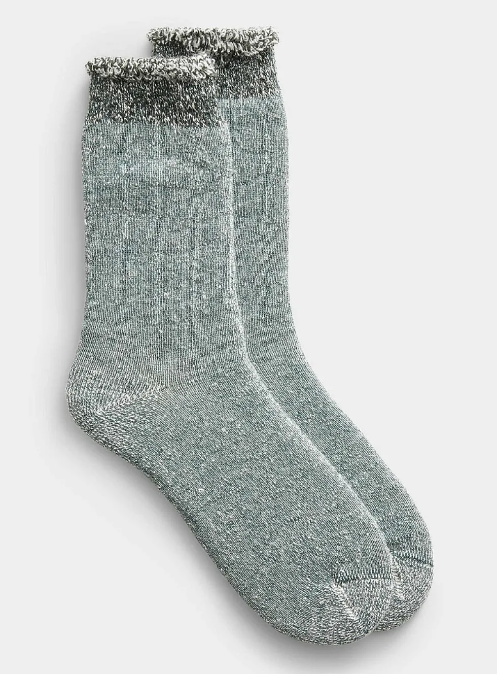 Heathered thick knit socks