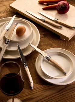 Heritage natural wood steak knife set