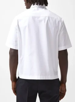 Hidden buttons boxy-fit shirt
