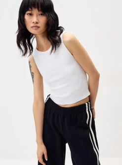 High-cut back ribbed cami