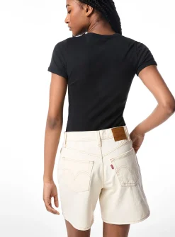 High-rise wide-leg short