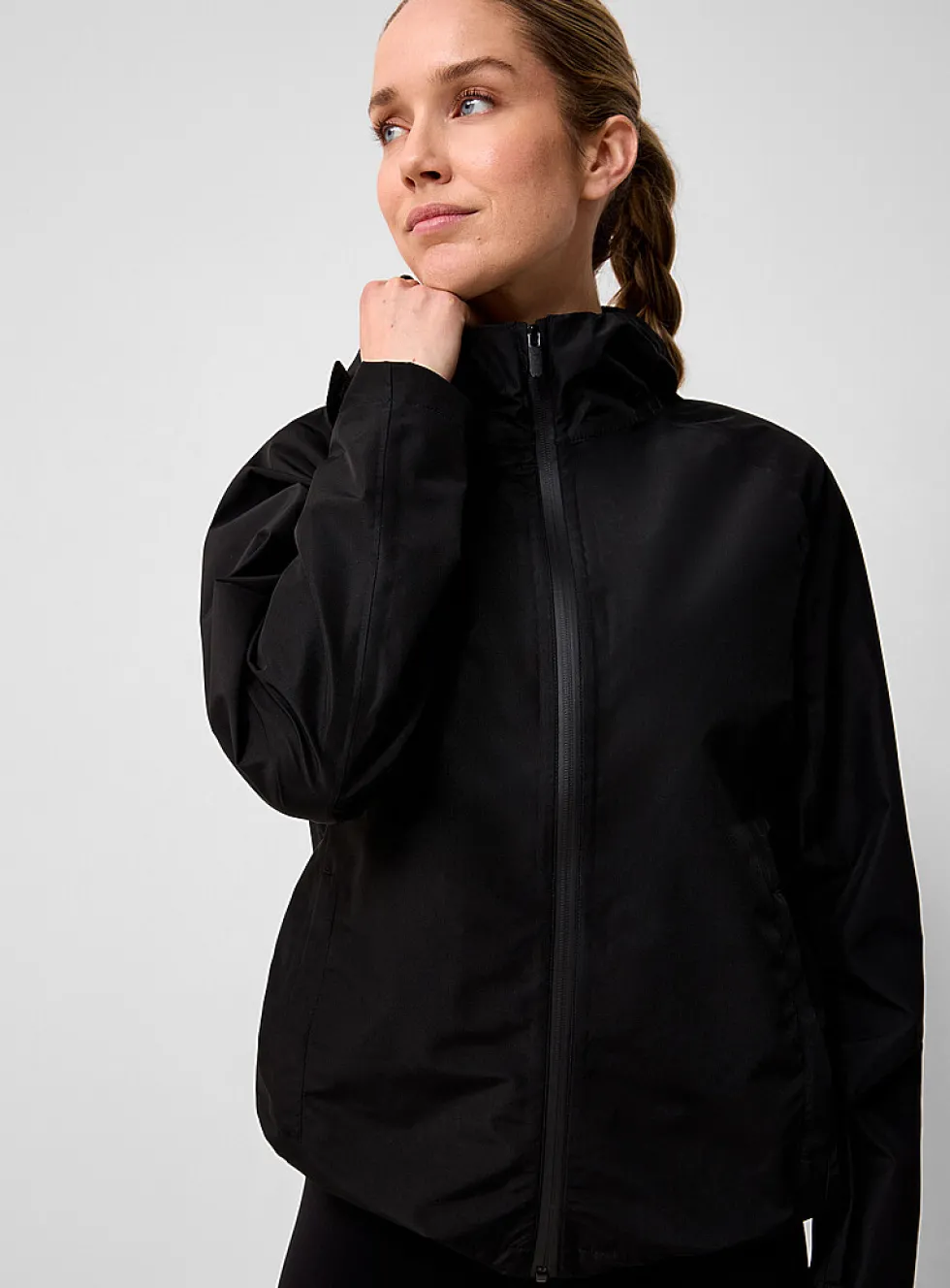 Hooded waterproof jacket