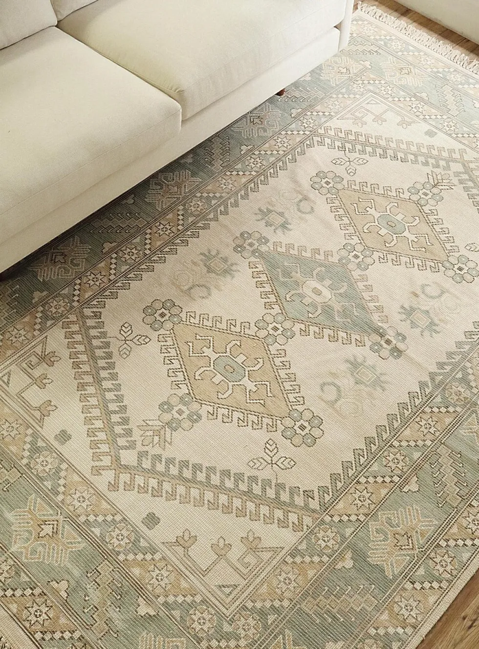 Iman ancient geometry handcrafted rug