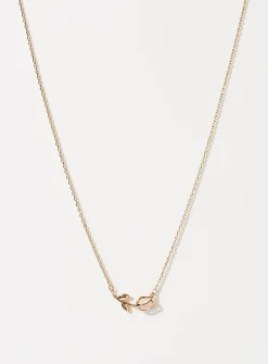 Iridescent tulip necklace