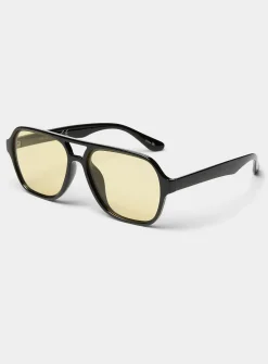 Juno rectangular aviator sunglasses