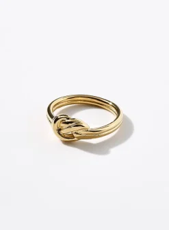 Knotted double-like ring