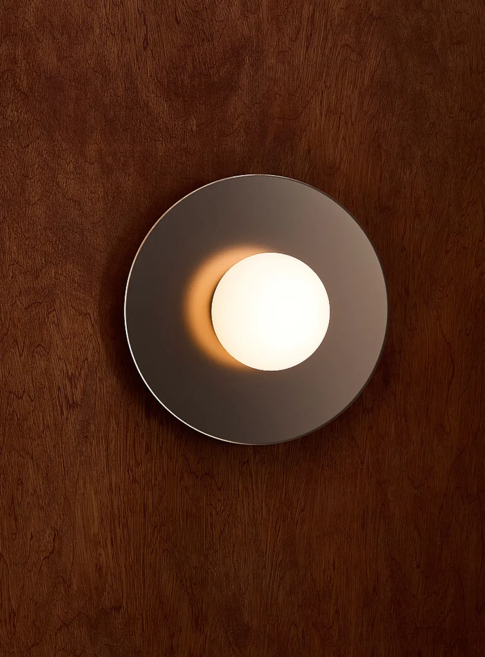 Krema frosted finish chrome wall sconce