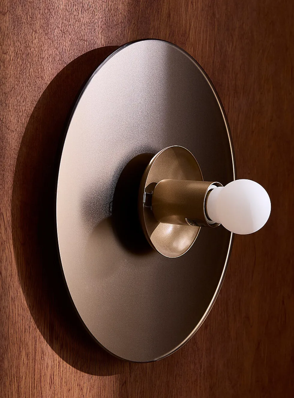 Krema frosted finish chrome wall sconce