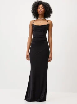 Laced back maxi dress