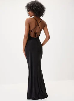 Laced back maxi dress