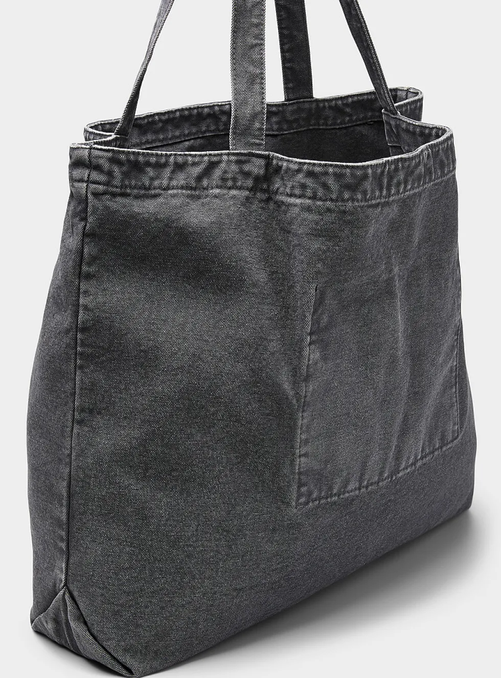 Large faded canvas tote