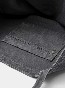 Large faded canvas tote