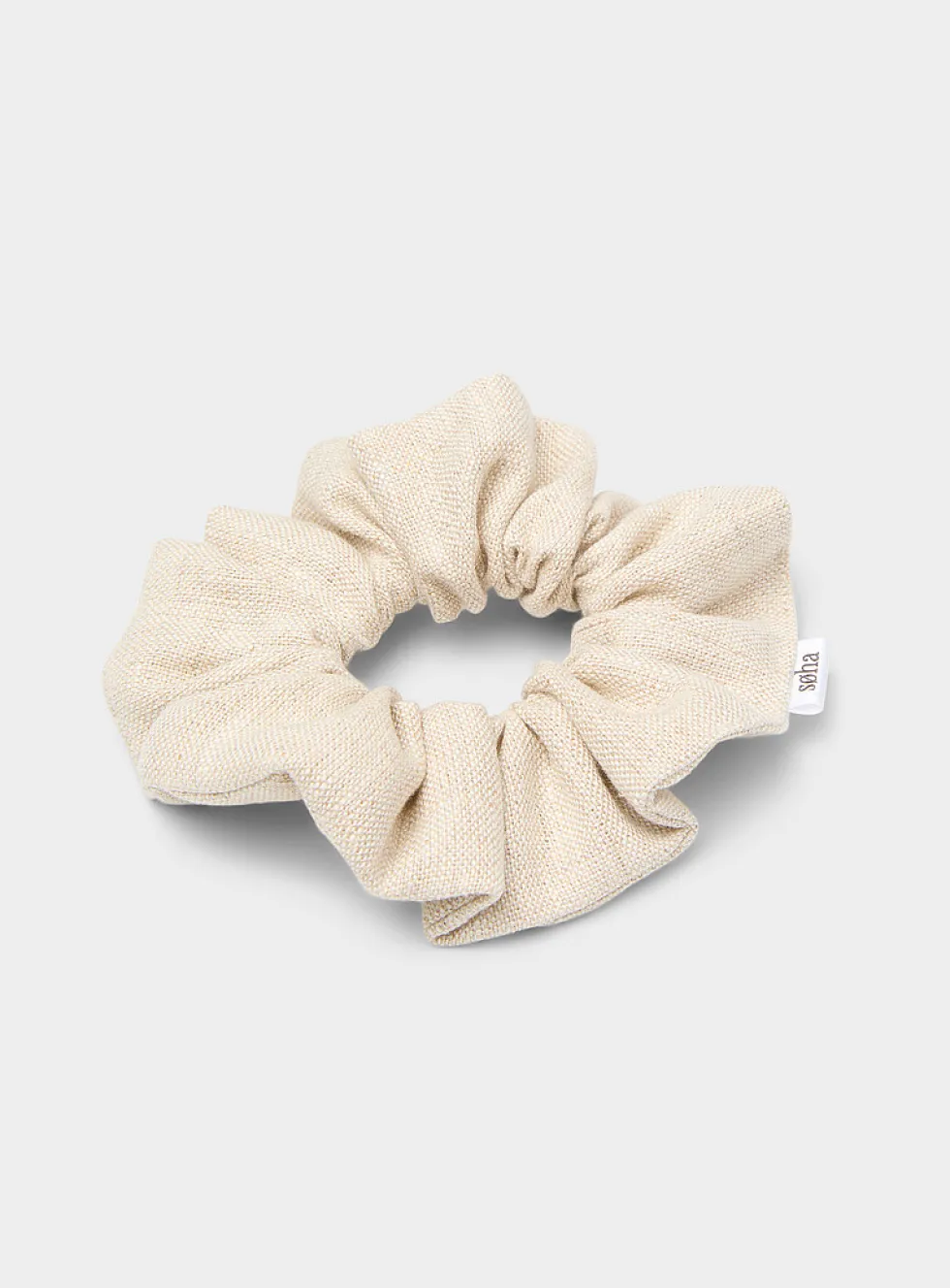 Large linen scrunchie