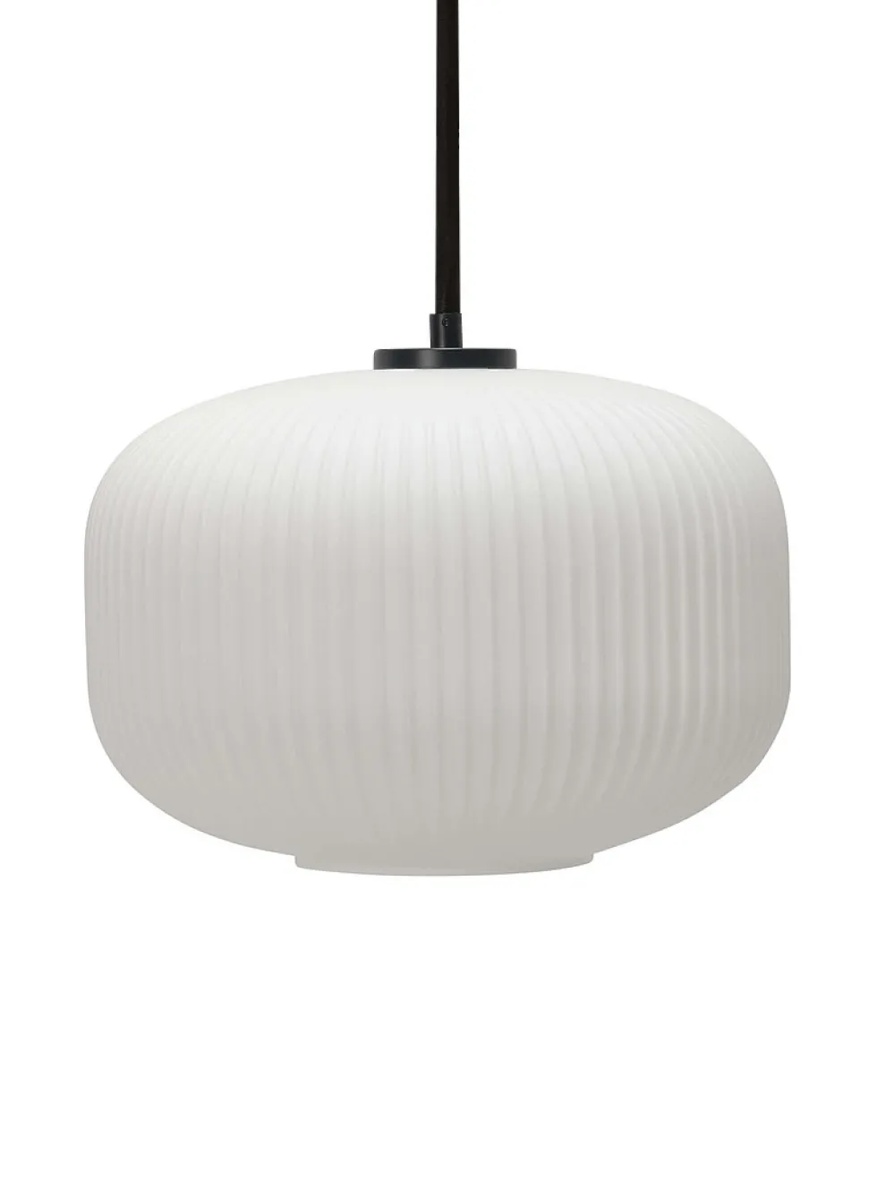 Large opaline lantern hanging lamp
