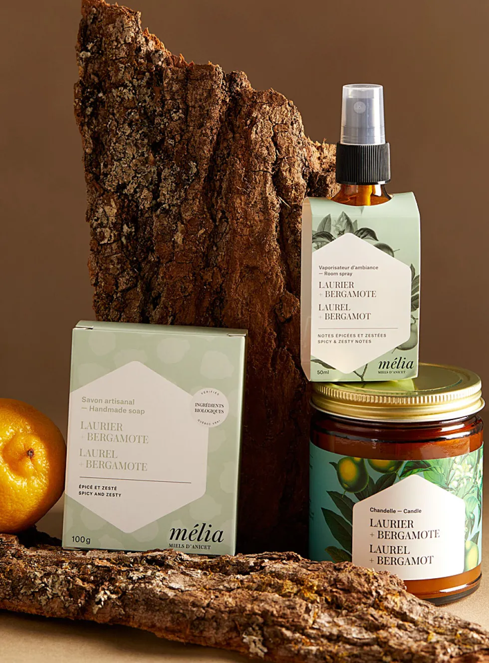 Laurel and bergamot relaxing trio