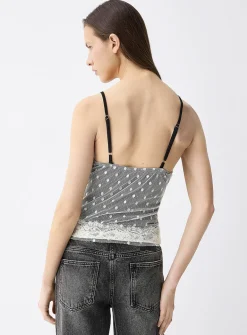 Layered lace cami