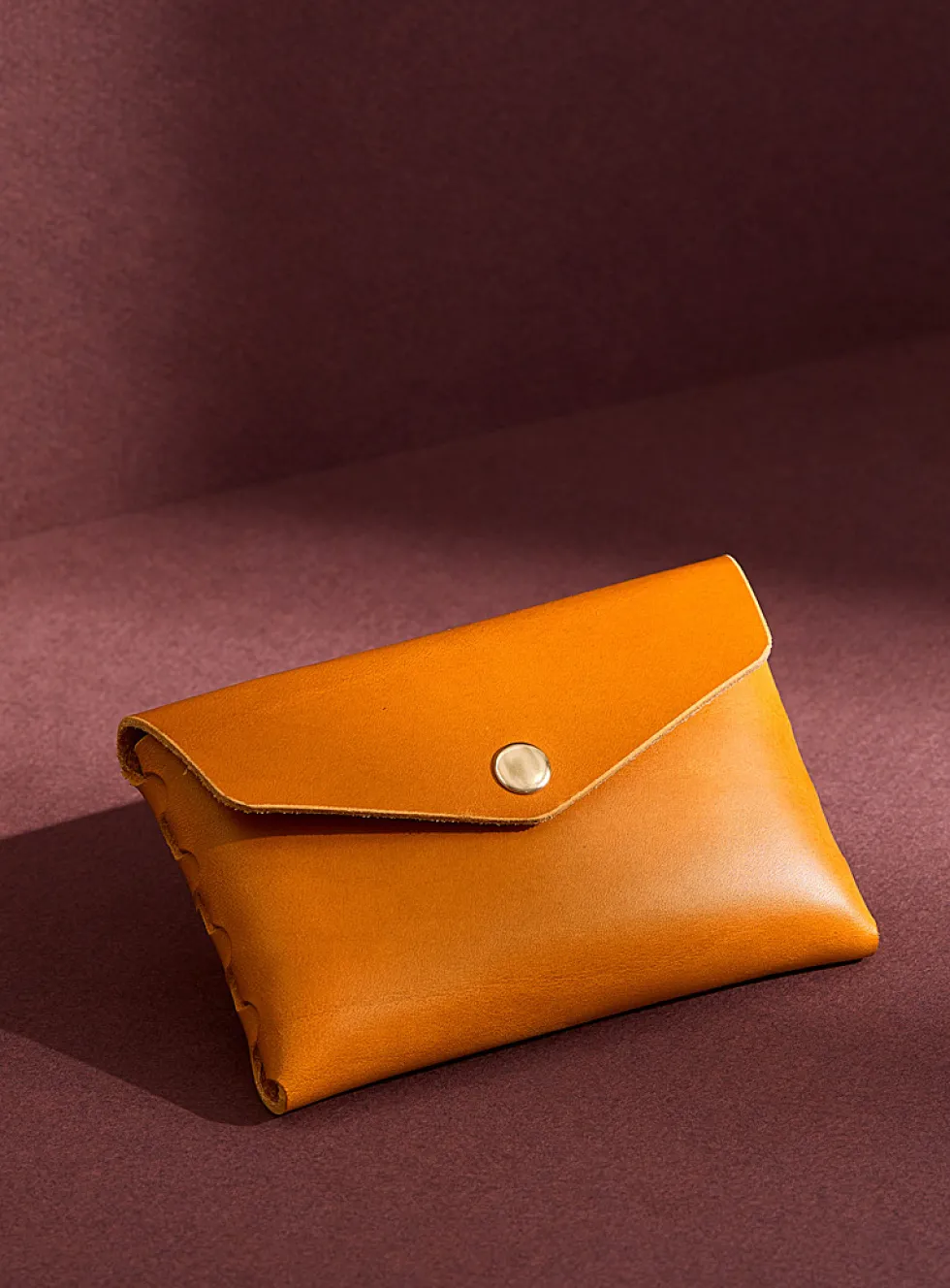 Leather card pocket