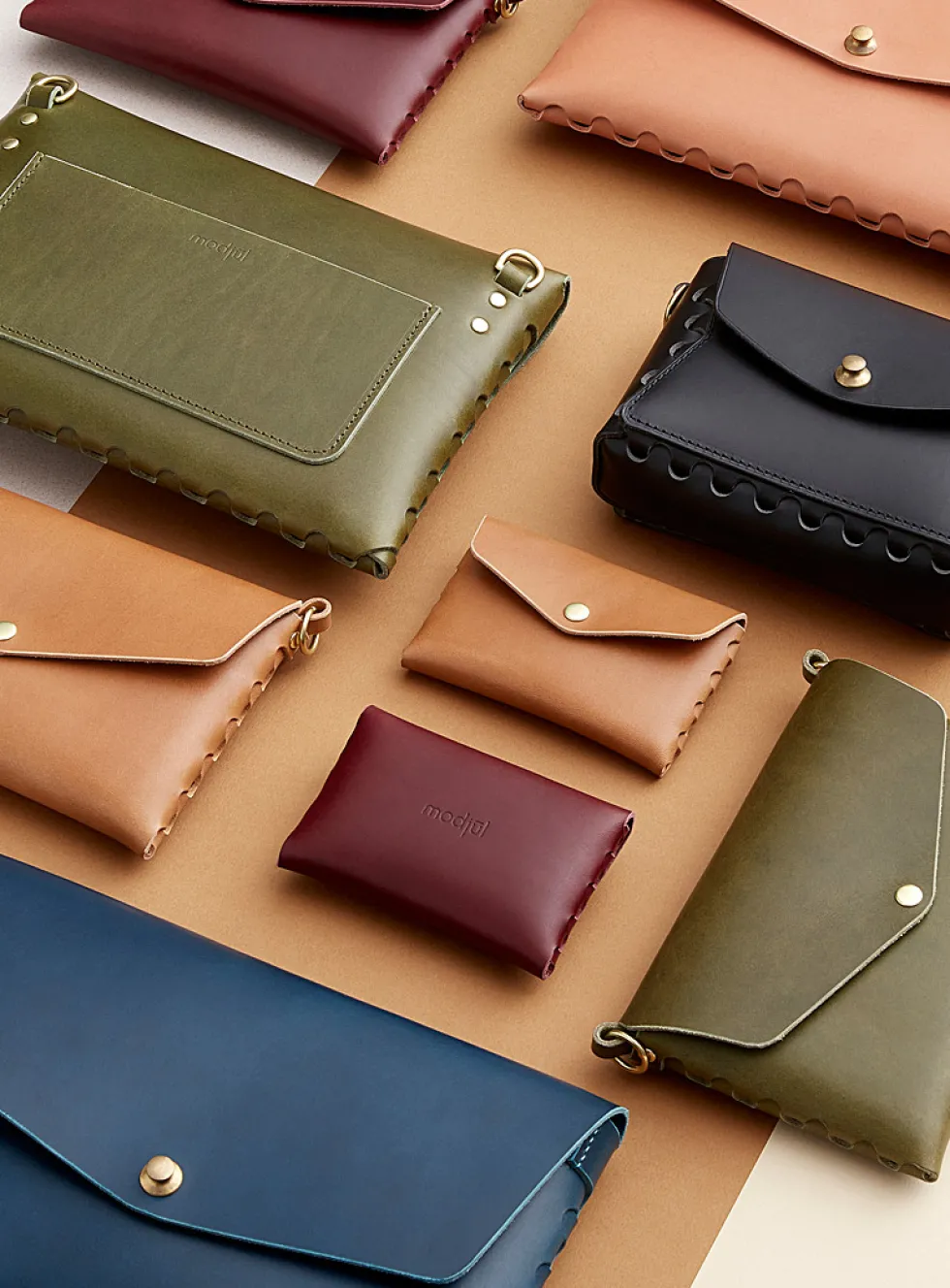 Leather card pocket