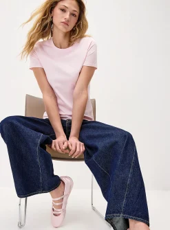 Lightweight jersey crew-neck tee
