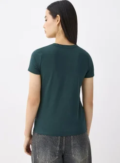 Lightweight jersey crew-neck tee
