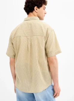 Lightweight mini-check shirt