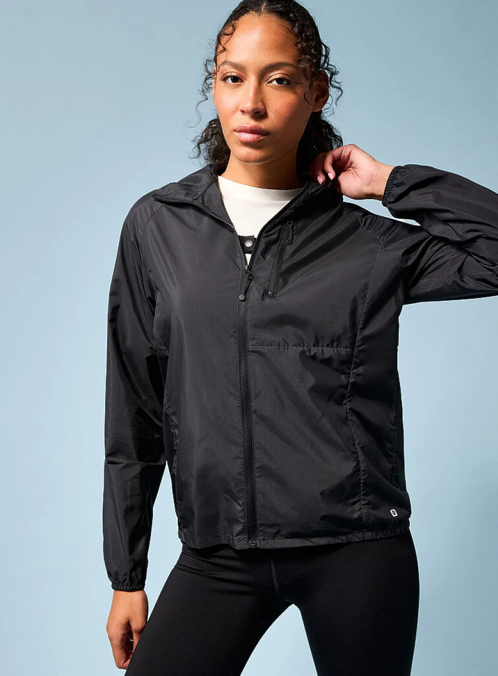 Lightweight ripstop packable jacket