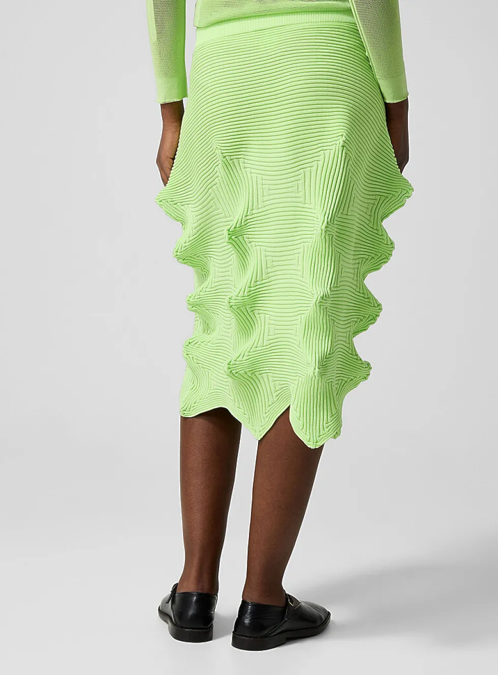 Linkage knit skirt