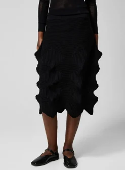 Linkage knit skirt